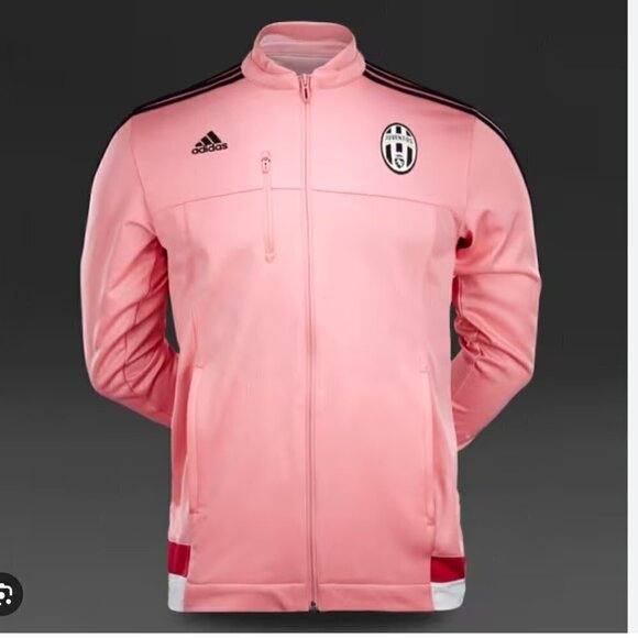 Adidas Juventus 2015-2016 Anthem Pink Zip Up Jacket Size L - Picture 1 of 7